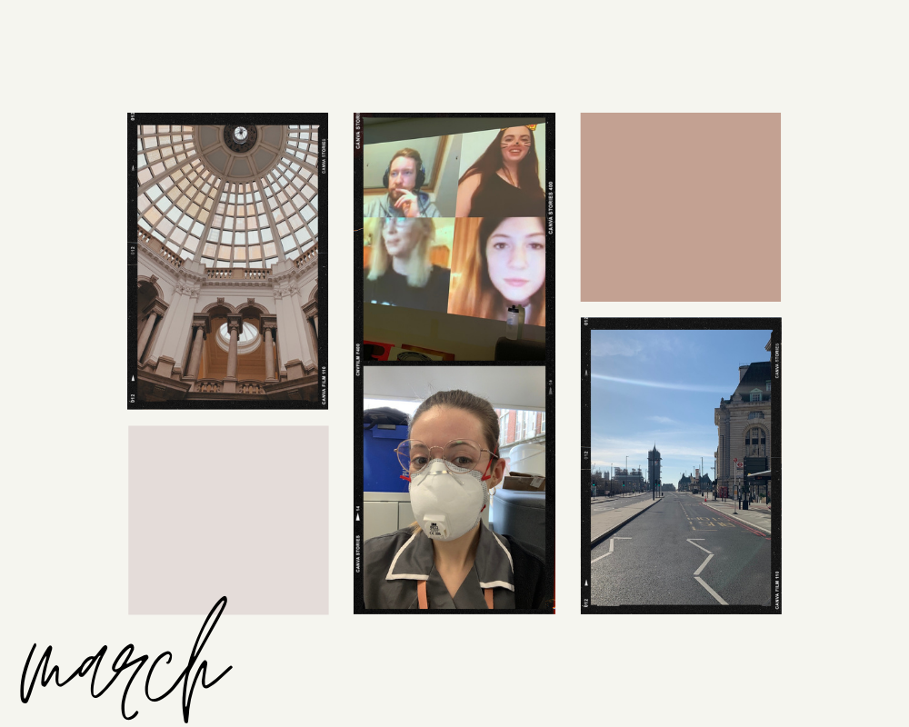 photo collage of March 2020